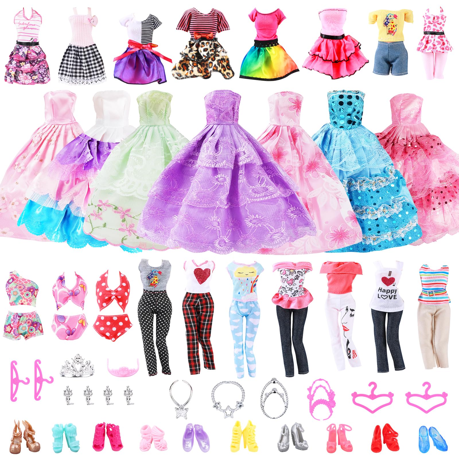 Set Abiti Per Bambole 17cm, Vestiti Alla Moda Carini - Costumi