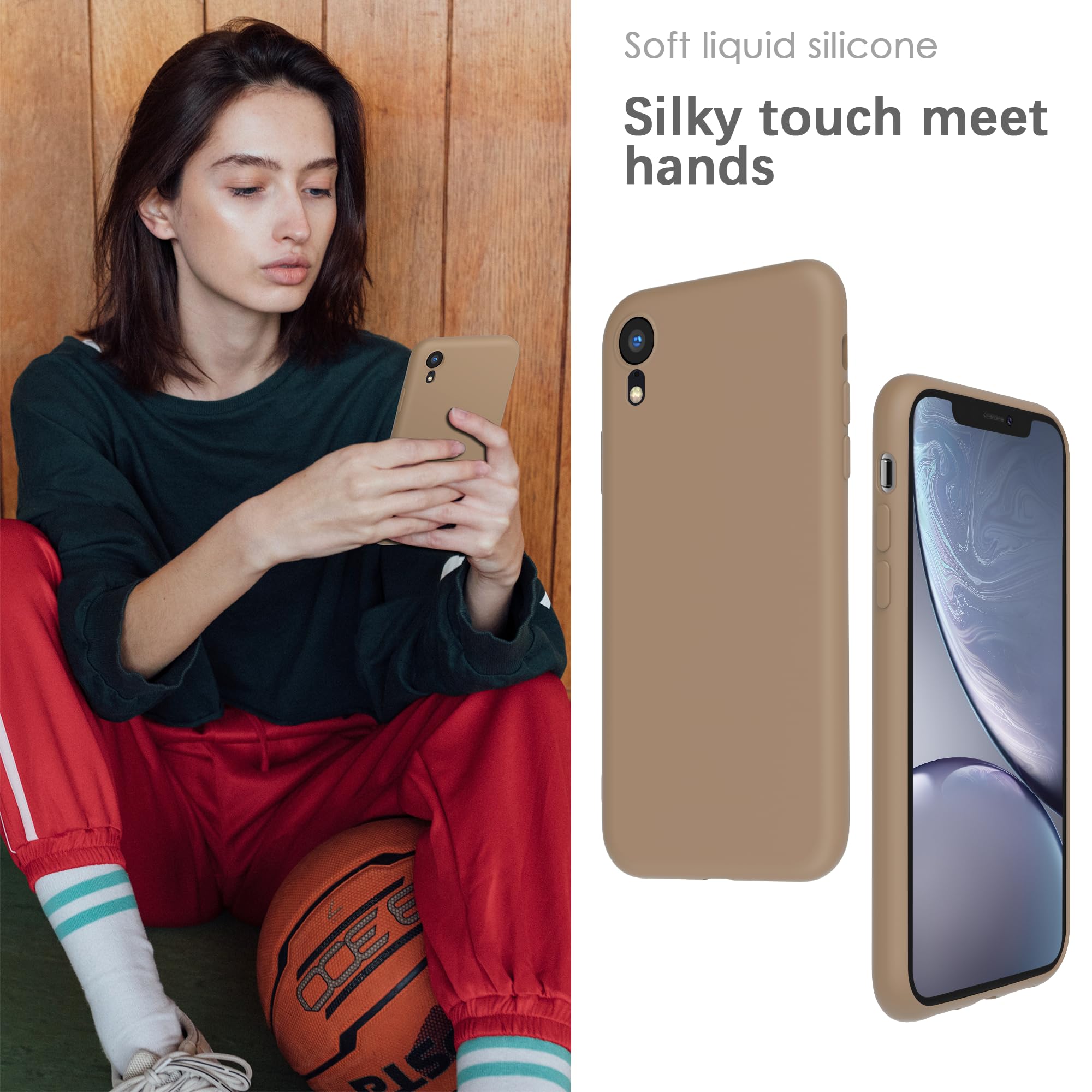 YATWIN Silicone Case for iPhone XR Soft-Touch, Shockproof, DustProof - Image 4