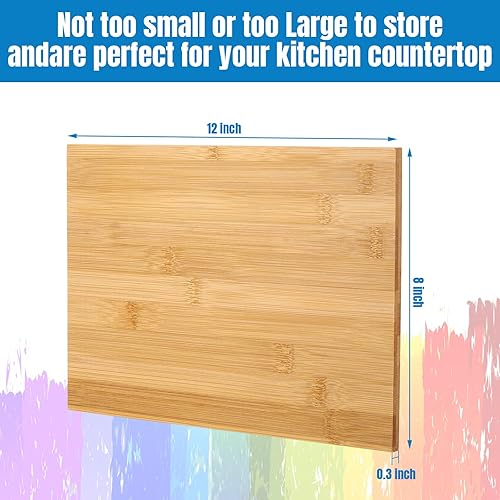 Miniatura 2 de 18 tablas de cortar de madera a granel, tablas de cortar de cocina grandes, juego de tablas de cortar de madera para cocina, carne, queso, pan,