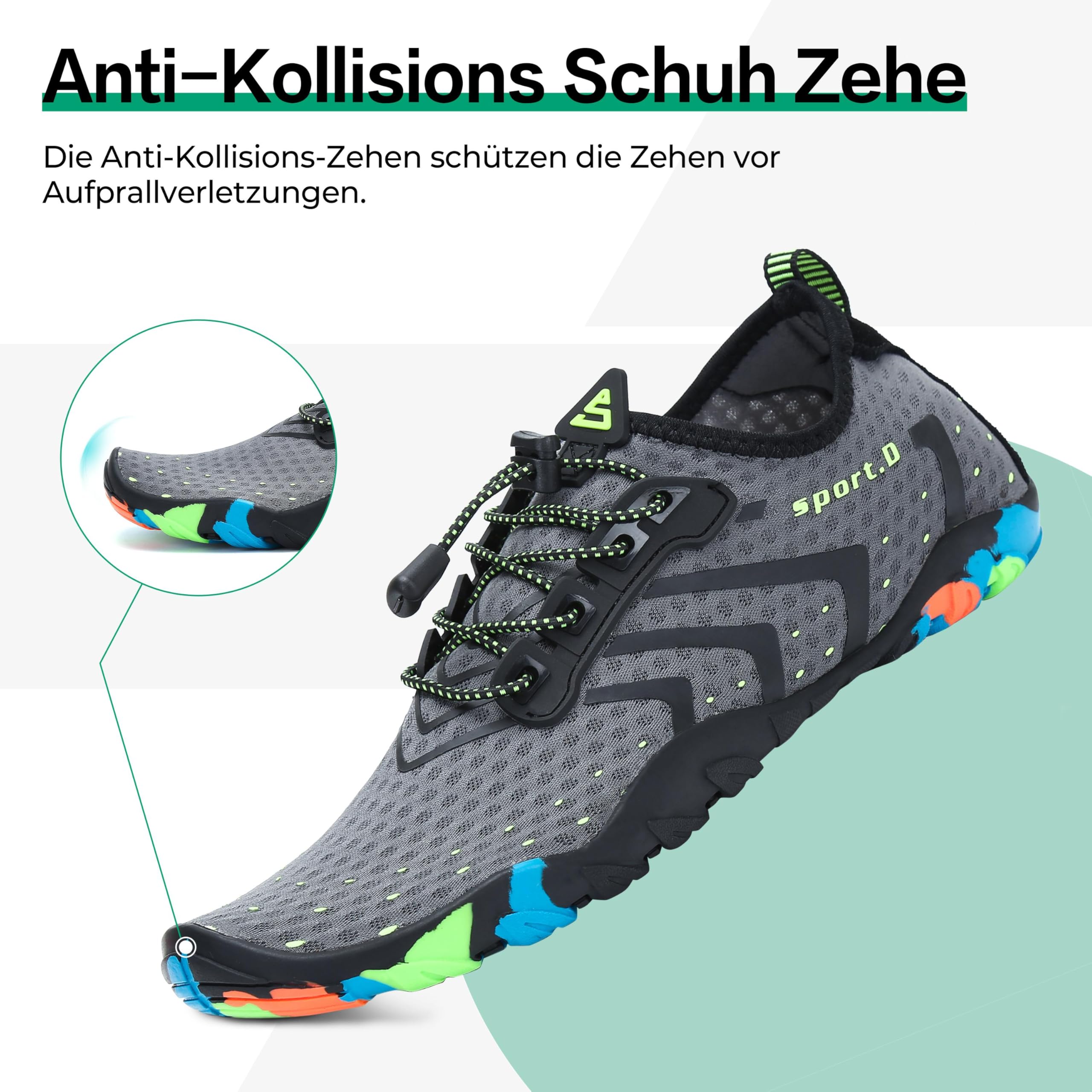 SAGUARO Scarpe da Immersione Scarpette da Scoglio Donna Uomo Antiscivolo Traspirante Nuotare Mare Surf Spiaggia Sport Acquatico 35-46 EU