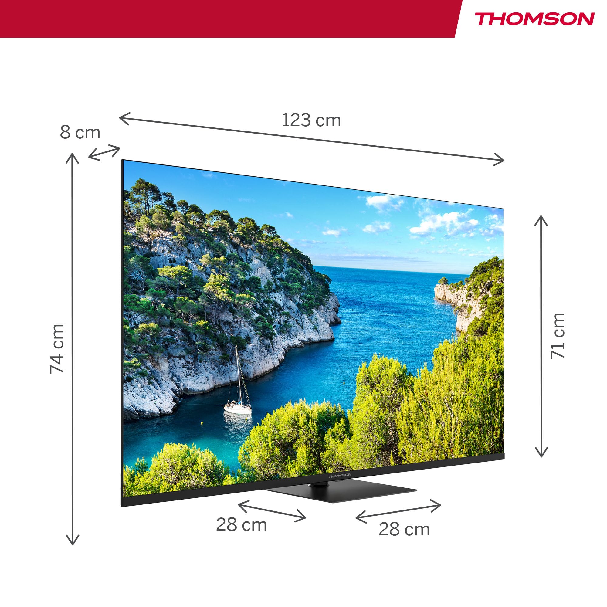 Thomson 55 Pollici 4K Smart TV Wi-Fi - Dettaglio