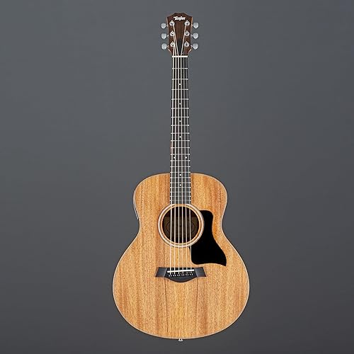 Miniatura 3 de Taylor GS Mini-e - Guitarra acústica eléctrica de caoba, natural con golpeador negro
