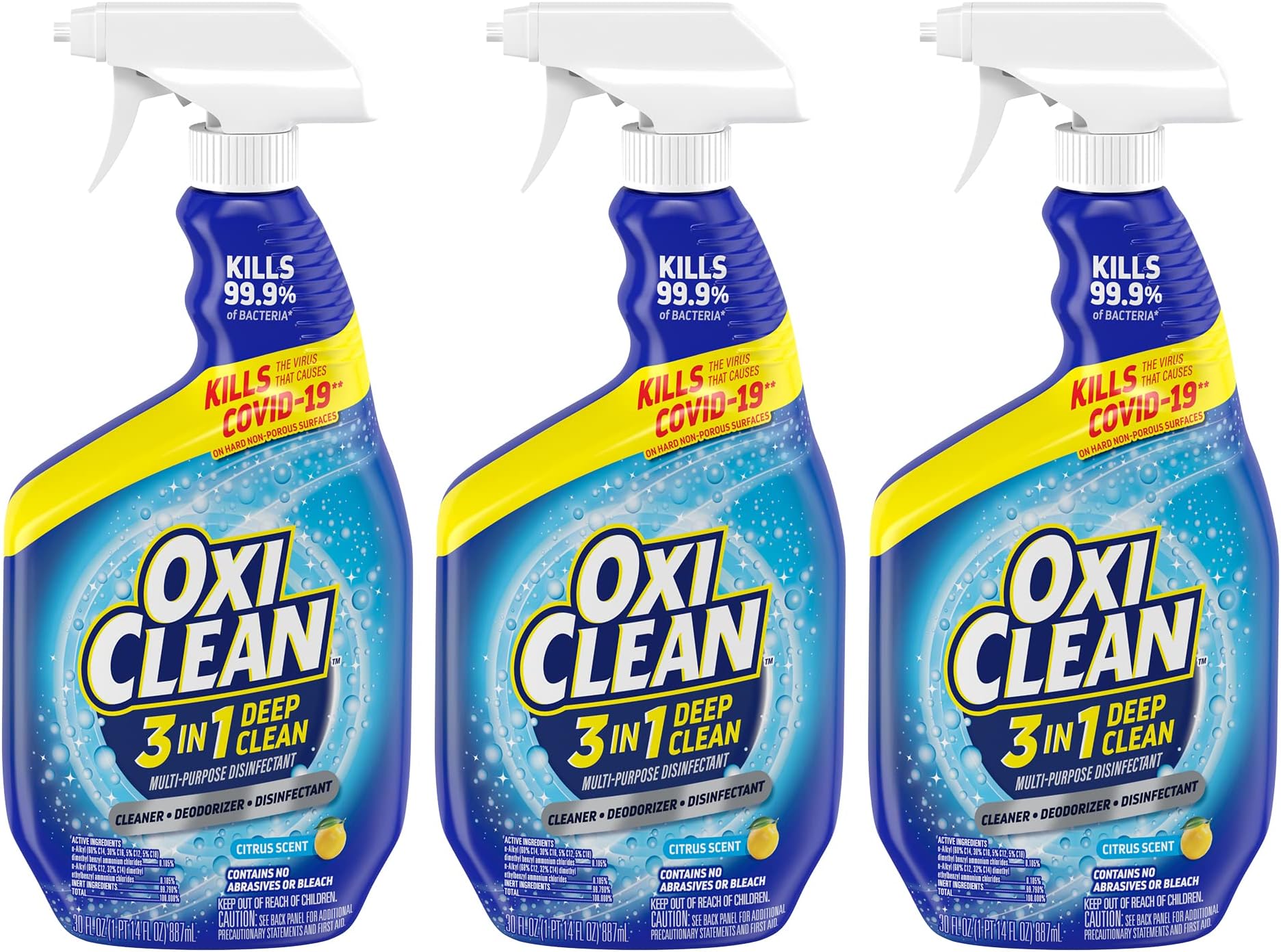 3-in-1 Deep Clean Multi-Purpose Disinfectant, 30 oz (Pack of 3)