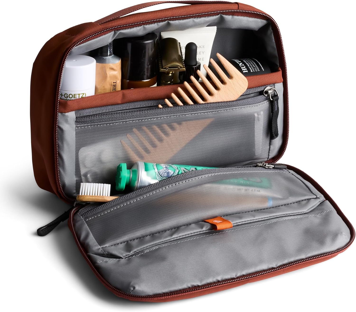 Bellroy Hanging Toiletry Kit (hanging 3 liter toiletry bag for men and women, and designed for travel) - Clay - Image 2