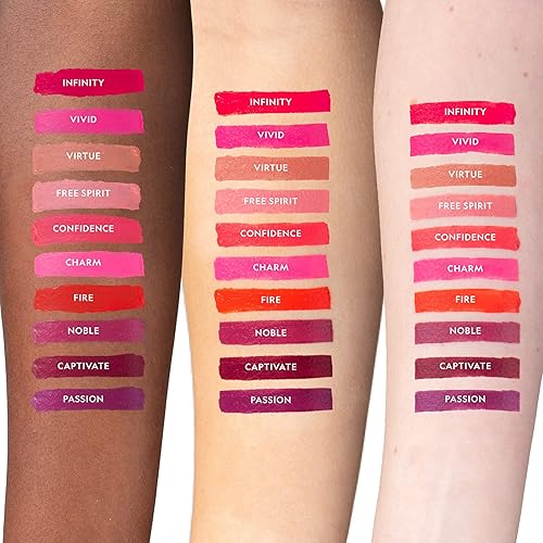 Miniatura 5 de YENSA Super 8 - Lápiz labial de seda vibrante con acabado semibrillante, alta pigmentación, color de larga duración (Virtue)