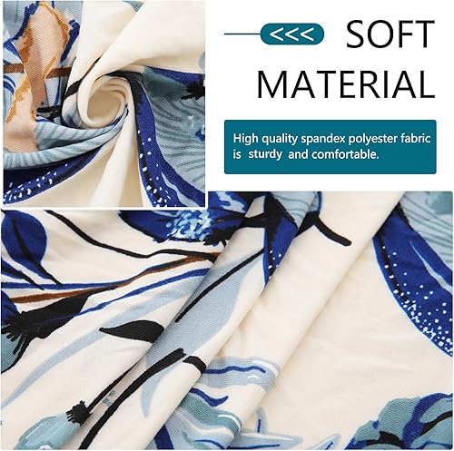 Miniatura 5 de hyha Fundas de cojín para sofá al aire libre, fundas de sofá con estampado floral, lavables para muebles de patio, exteriores, funda de repuesto