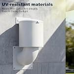 Dryer Vent Cover 4 inch UV Resistant with Screws and Washers Necessary for Installation, Outdoor Dryer Vent Seal Natural Energy Saving, Clothes Dryer Replacement Vents(White)