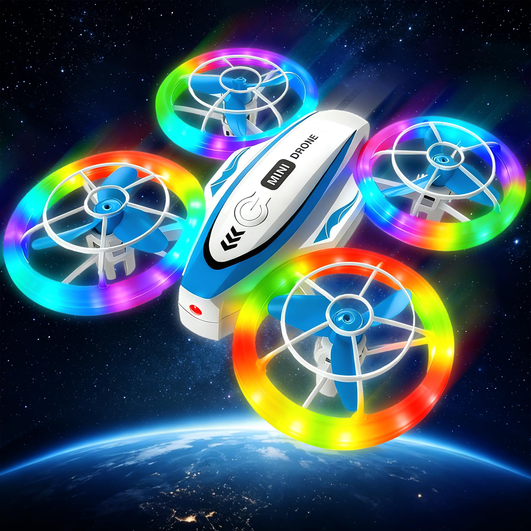 MiNi drone per bambini, drone telecomandato con luci a LED