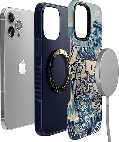 Miniatura 6 de Casely Funda para iPhone 13 Pro Max Compatible con MagSafe Van Gogh Landscape with Houses Funda para teléfono
