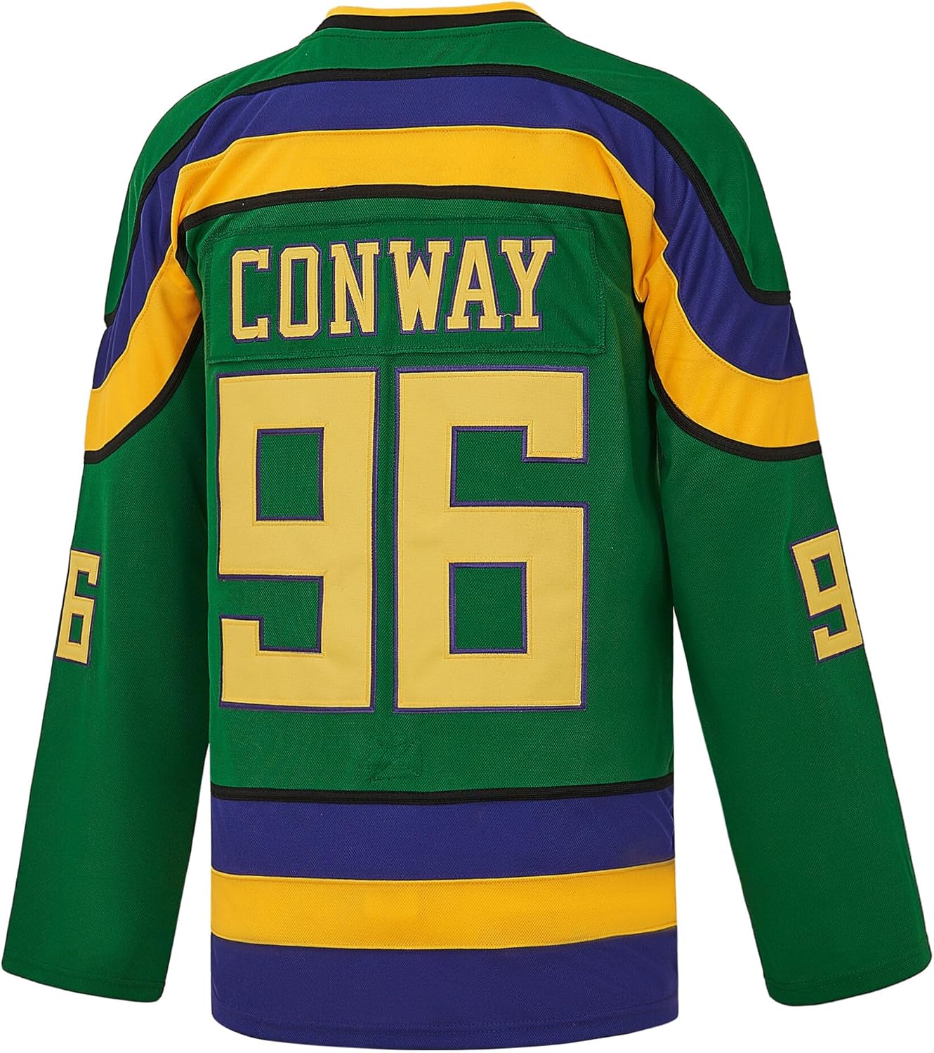 Youth 96 Conway 99 Banks Ice Hockey Green Jersey 90S Hip Hop Clothing for Party Kids - Image 4
