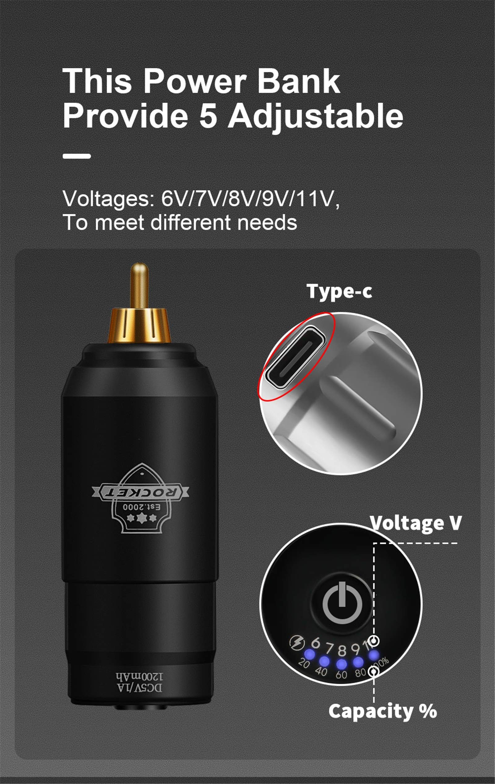 Amazon.com: Mini Rocket Tattoo Machine Set Japan Motor Tattoo