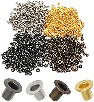 Vista 16 de Litoexpe Ojales Pequeños de 1.5MM, 200 Piezas, Ojales Autoadhesivos para Núcleos de Cuentas, Ropa, Cuero, Lona (Latón Antiguo)