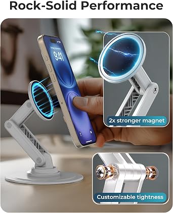 COOPER Mag360 Magnetic Phone Stand for Desk, MagSafe Stand for iPhone 17
