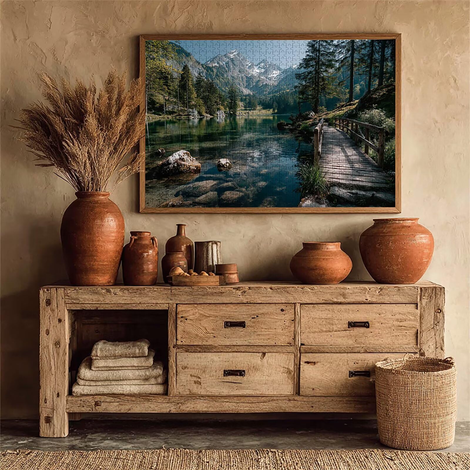 Puzzle 3000 elementów dla dorosłych, krajobraz, drewniane puzzle, 122 x 81 cm, dla mężczyzn, kobiet, starszych seniorów, części ściśle do siebie pasują, dekompresja, dekoracja ścienna, prezenty dla
