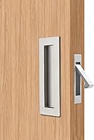 Vista 11 de Dontay Manijas de Puerta Corrediza de Bolsillo, Herrajes de Puerta de Bolsillo de Acero Inoxidable 304 Sin Seguro, Tiradores de Dedo Empotrados al