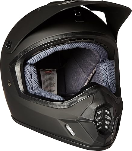 HJC CS-MX II - Casco de motocicleta (negro mate, mediano)