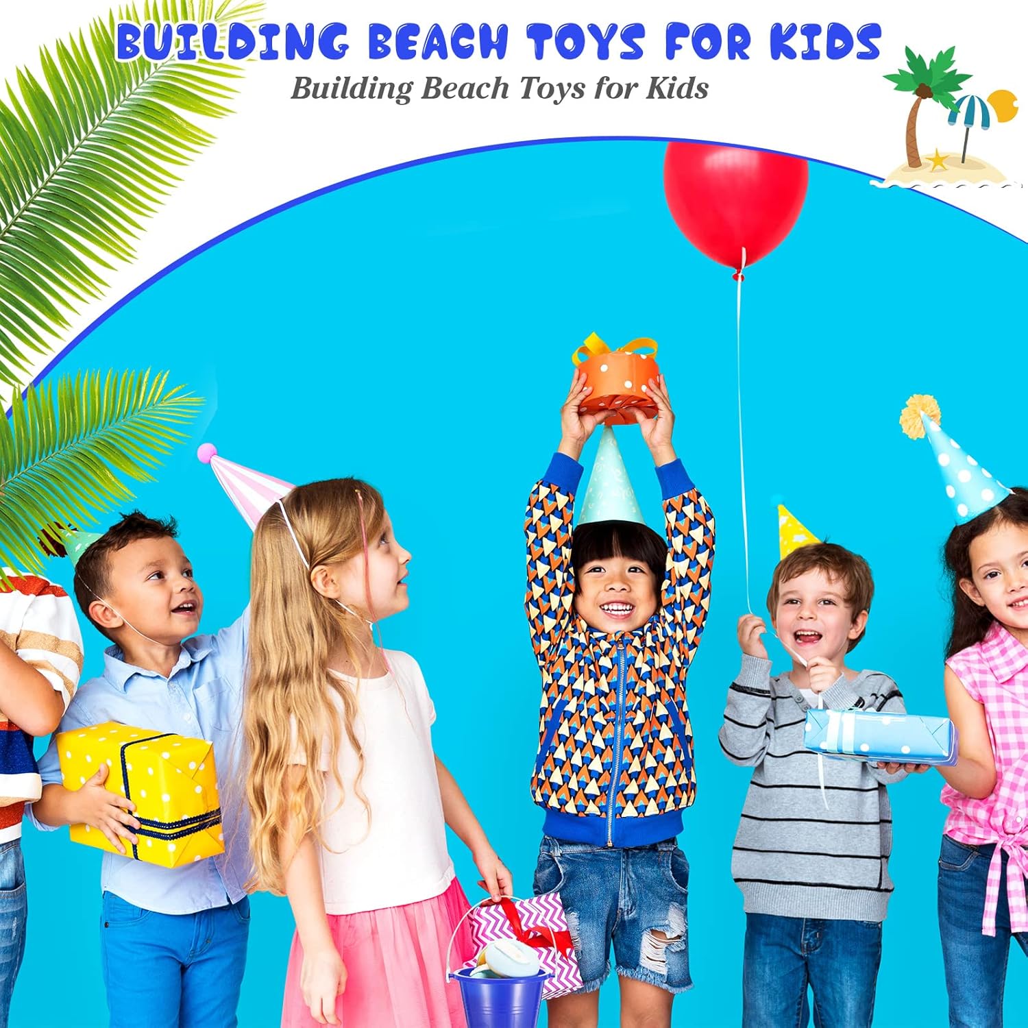 Didaey 12 Pack 4 Inch Beach Buckets and Shovels for Kids Sand Pails Plastic Sand Buckets Bulk Small Toy Pails at the Beach, Use for Toddlers Little Guys(Blue)