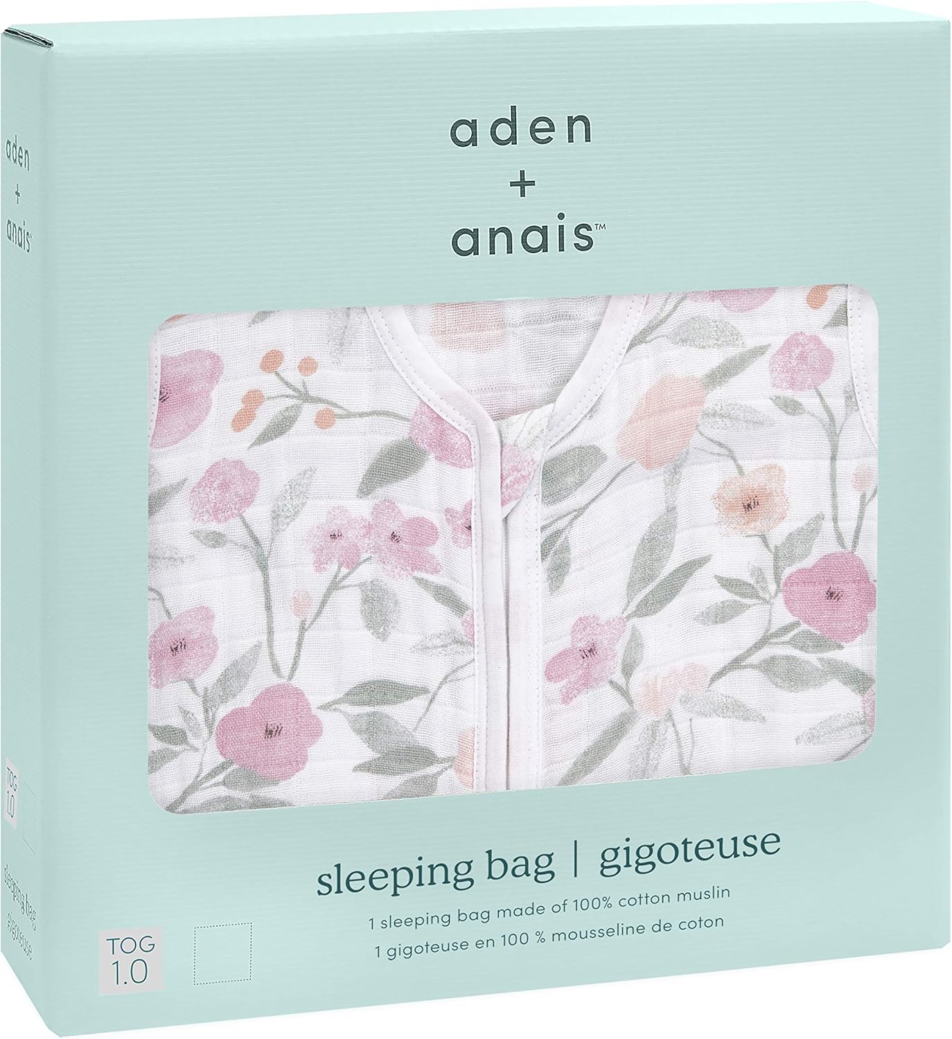 aden + anais Baby Sleeping Bag, Wearable Swaddle Blanket for Girls & Boys, Newborn Sleep Sack, Breathable & Lightweight - Image 2