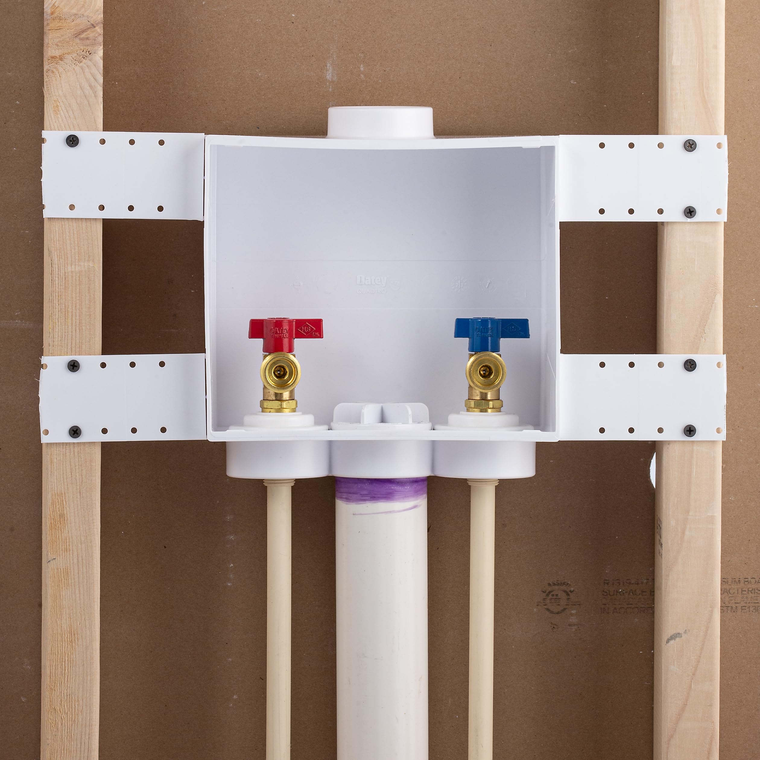 Oatey 38531 WASH Machine Outlet Box, 1/4