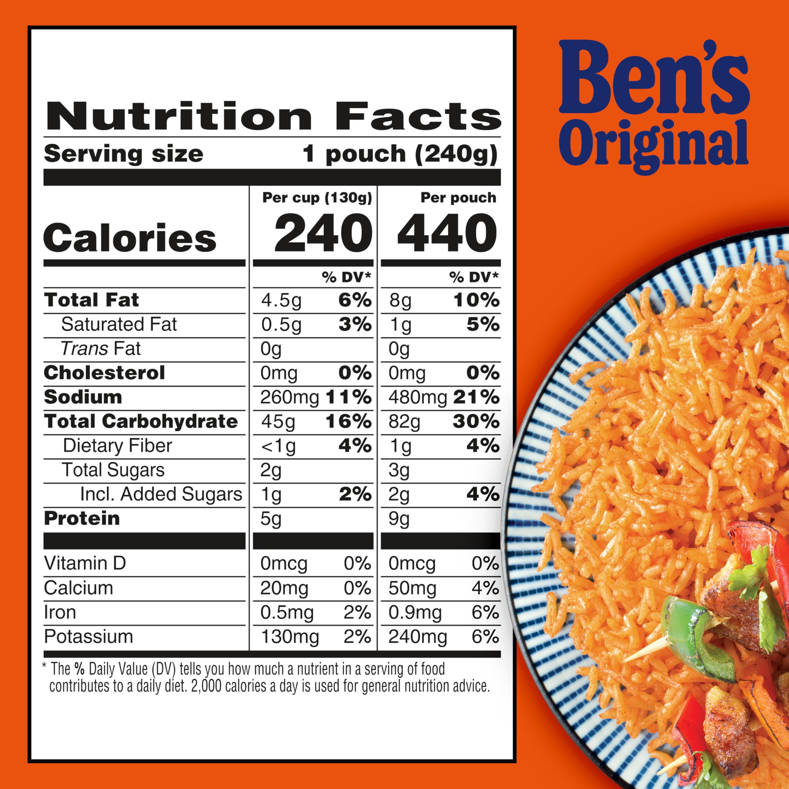 BEN'S ORIGINAL Ready Rice Tikka Masala Flavored Rice, Easy Dinner Side, 8.5 oz Pouch