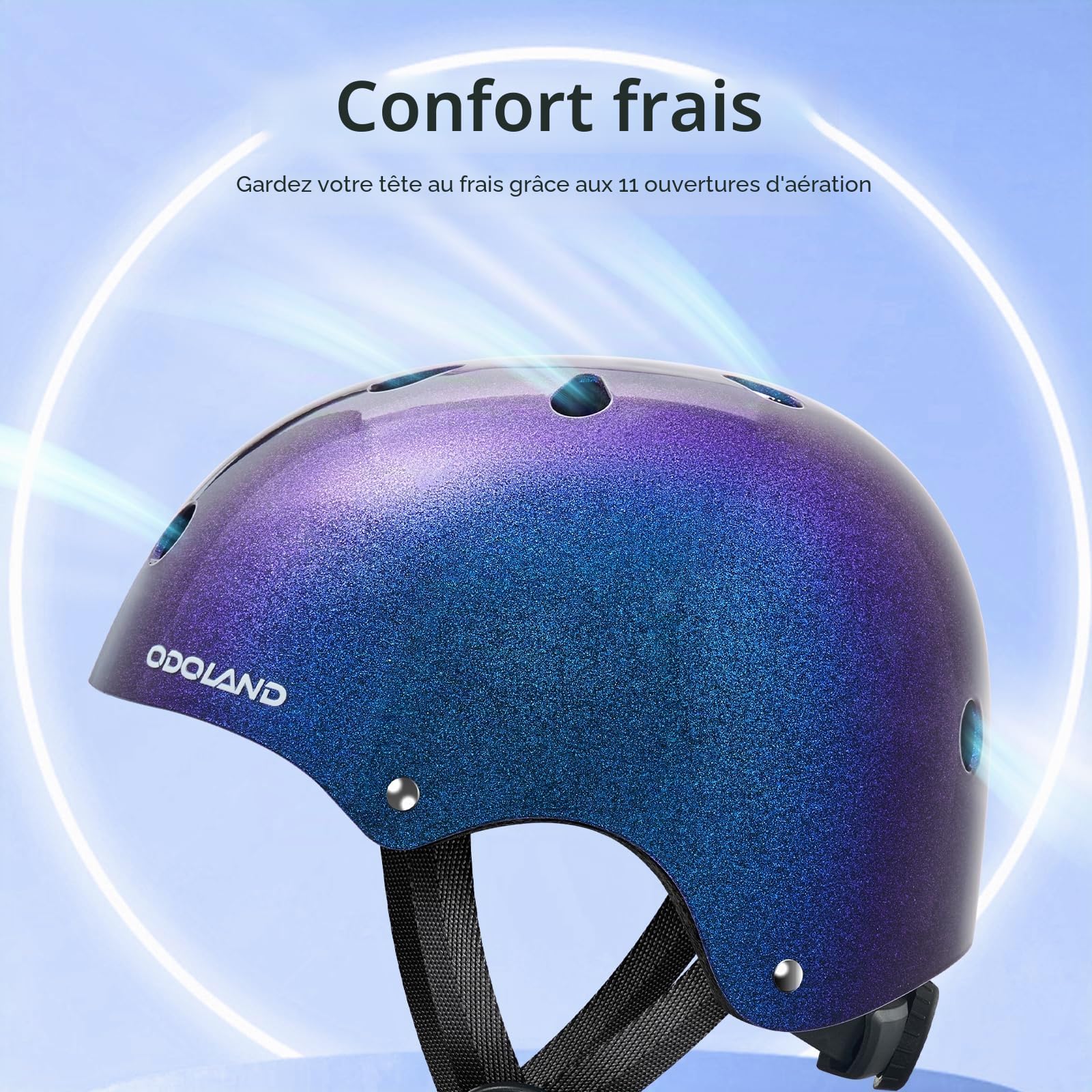 Odoland Casque de Vélo Enfant pour Garçons et Filles de 3 à 8 Ans, Casque Vélo Protection Enfant pour Cyclisme, Skateboard, Trottinette, Adjustable, Léger, Multiples Couleurs et Styles