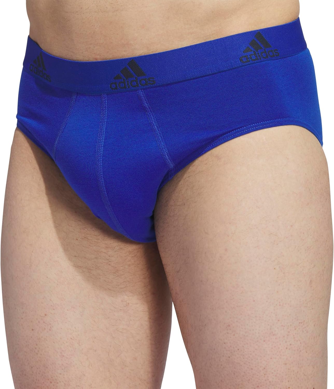 adidas mens Performance Stretch Cotton Brief Underwear (3-pack) Designed for Active Comfort and All Day Wear. - Image 2