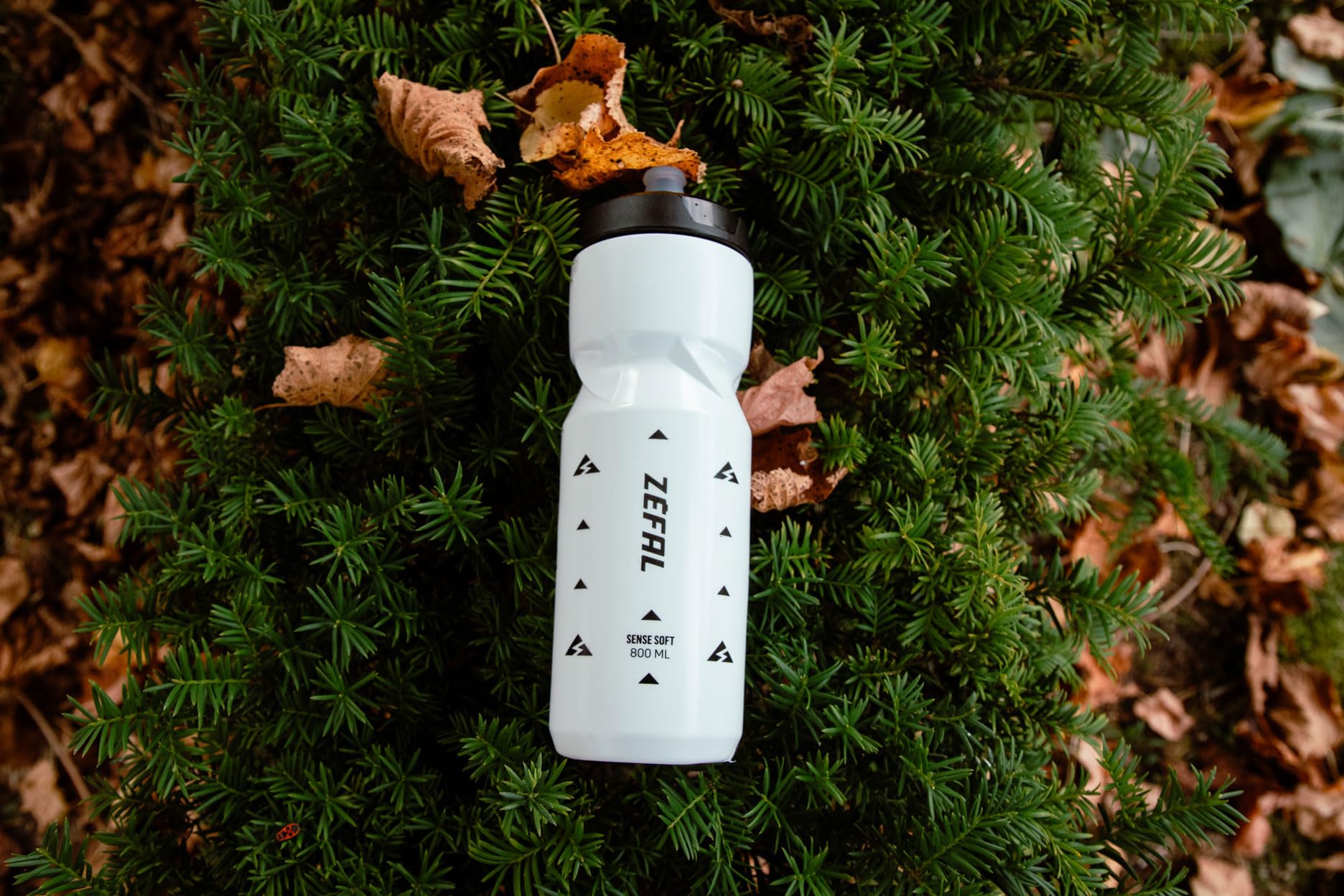 ZEFAL Zestaw Sense Soft 80 Bidon rowerowy i MTB - Zestaw dwóch miękkich i bezwonnych butelek sportowych - kanister na wodę bez BPA - silikonowy smoczek - biały, 2 x 800 ml