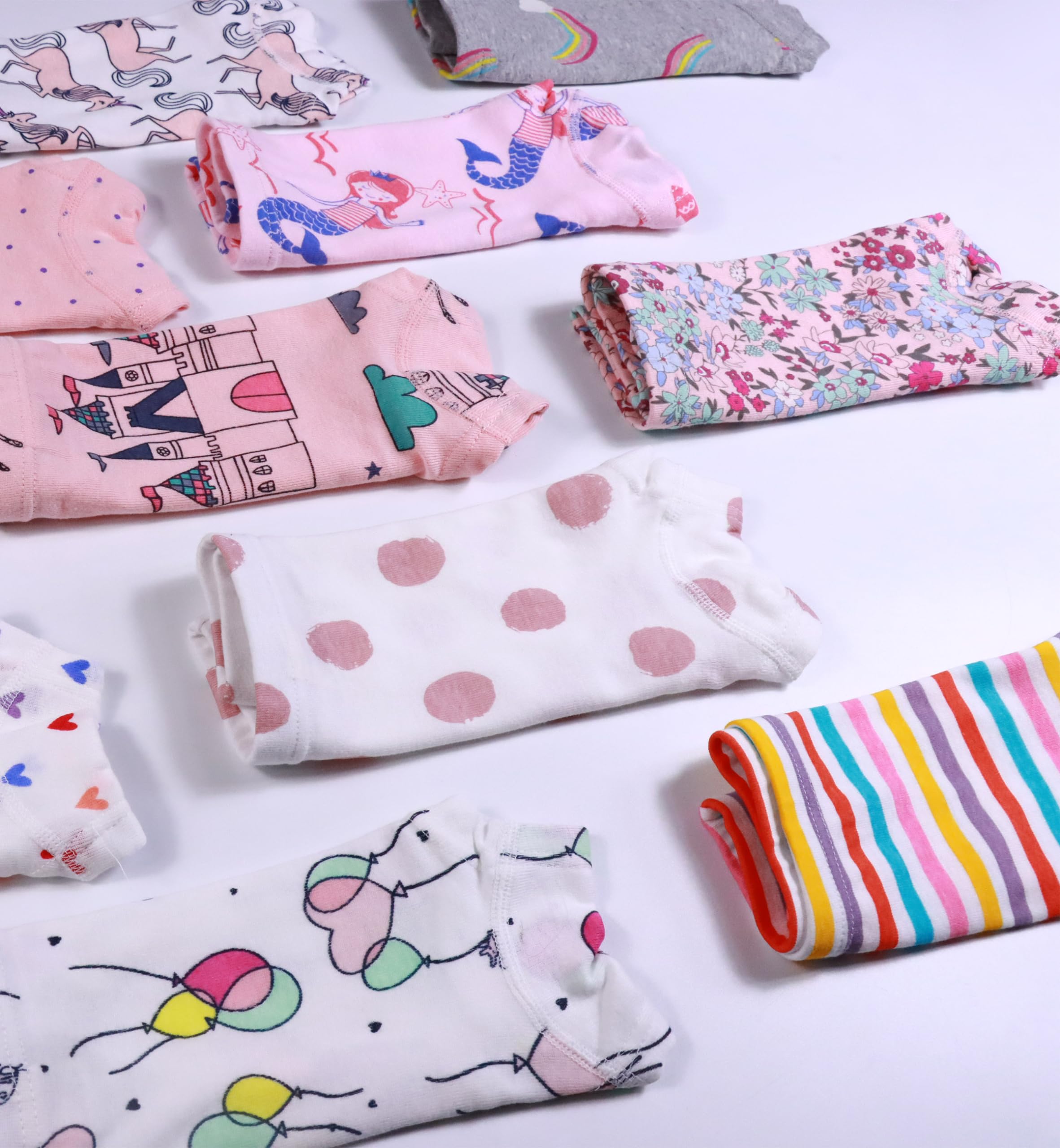 Sladatona Bragas suaves de algodón para niñas, ropa interior para niños