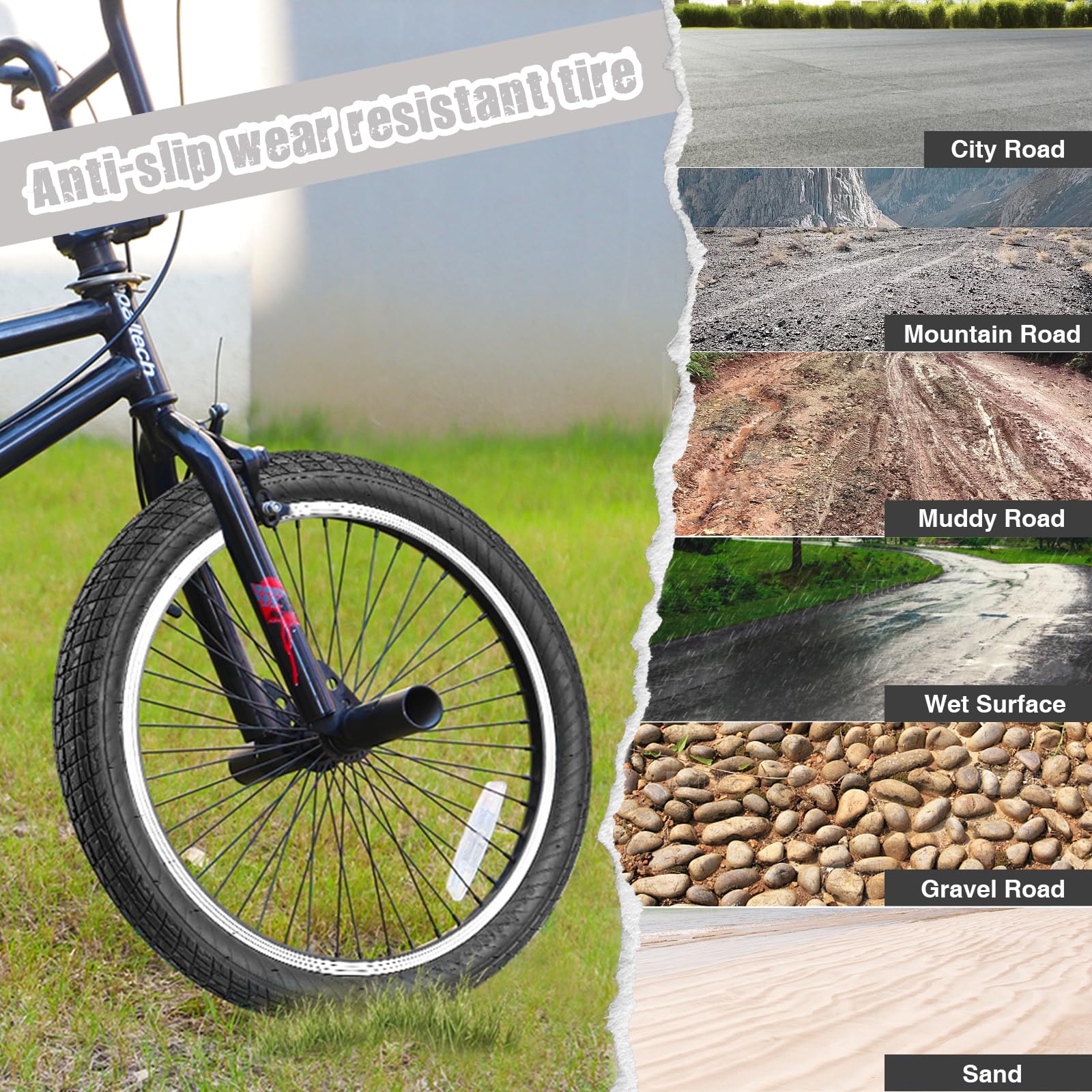 Amazon | BALINGE 20 x 2.125 バイクタイヤ 2パック 20 バイクタイヤ