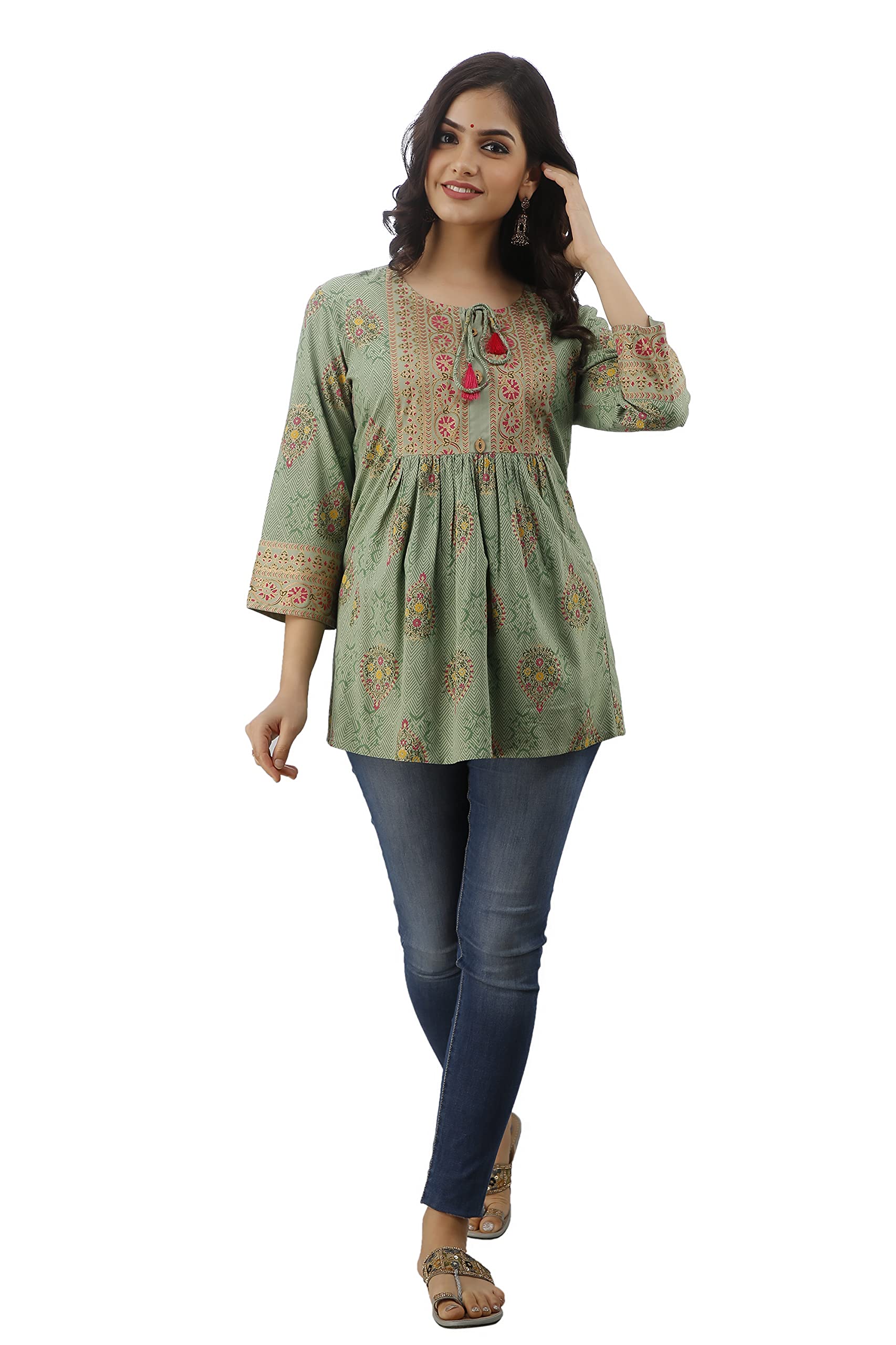 dmp export Women's Rayon Pintex Top-picture-36