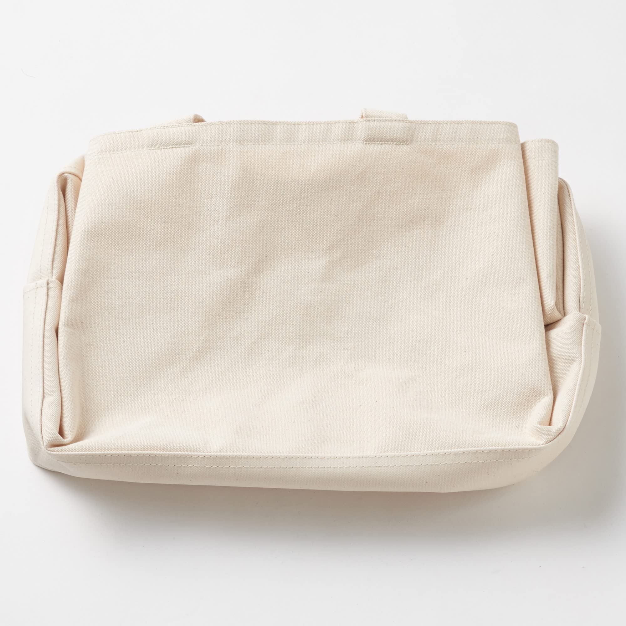 Amazon.co.jp: 無印良品 持ち手付帆布長方形バスケット 深 幅37×奥行26