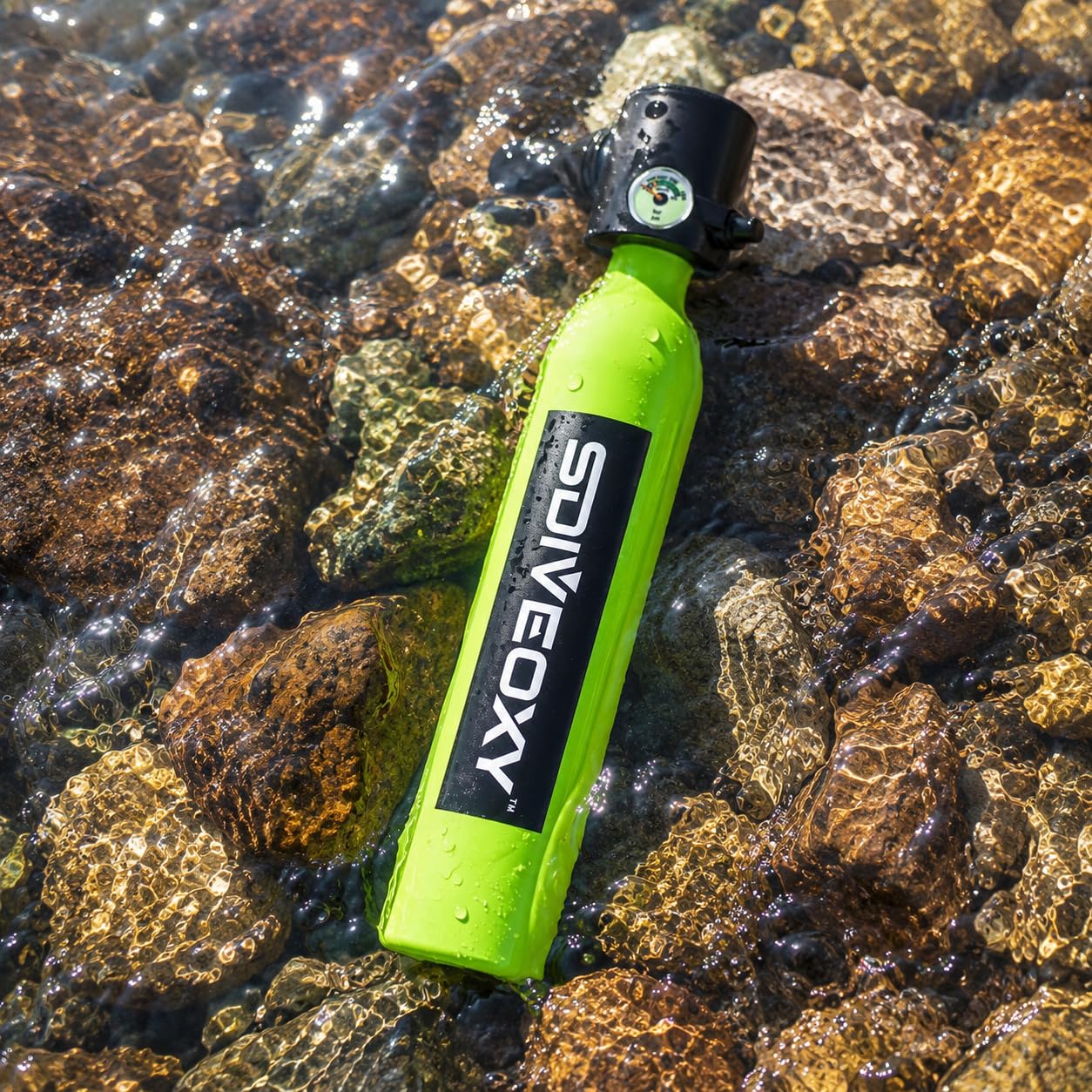 Mini bombola subacquea da 0,5 l, set di bottiglie di ossigeno portatile con pompa a mano, attrezzatura per snorkeling per allenamento subacqueo
