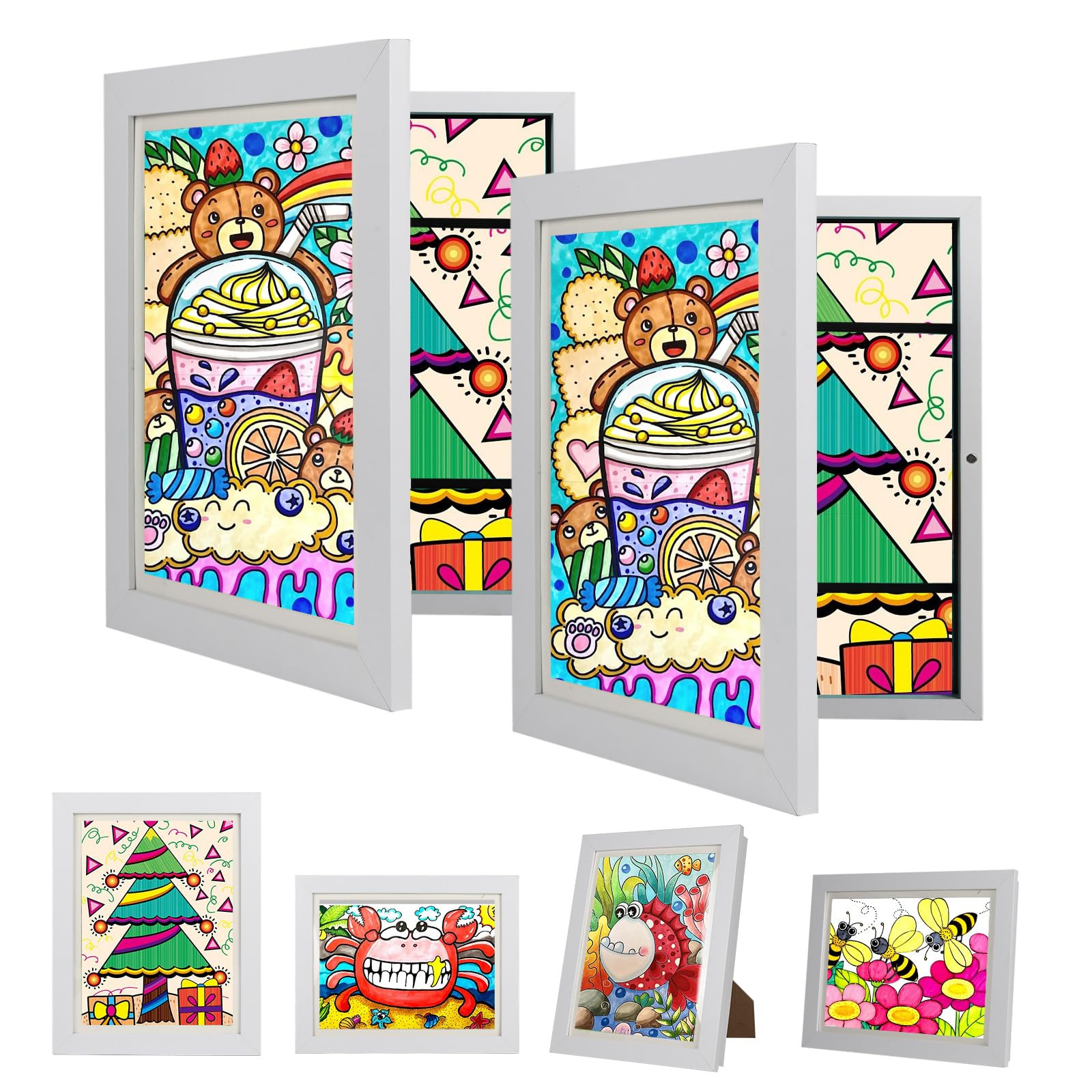 Kids Artwork Frames Changeable - Kids Art Frame,10x12.5 Front Opening Artwork Frames for Kids Art,Picture Frames for Kid Art Work,Childrens Art Frames for Display&Storage Art Projects(1Pack)