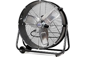 iLIVING High Velocity Drum Fan for Indoor or Outdoor Circulation