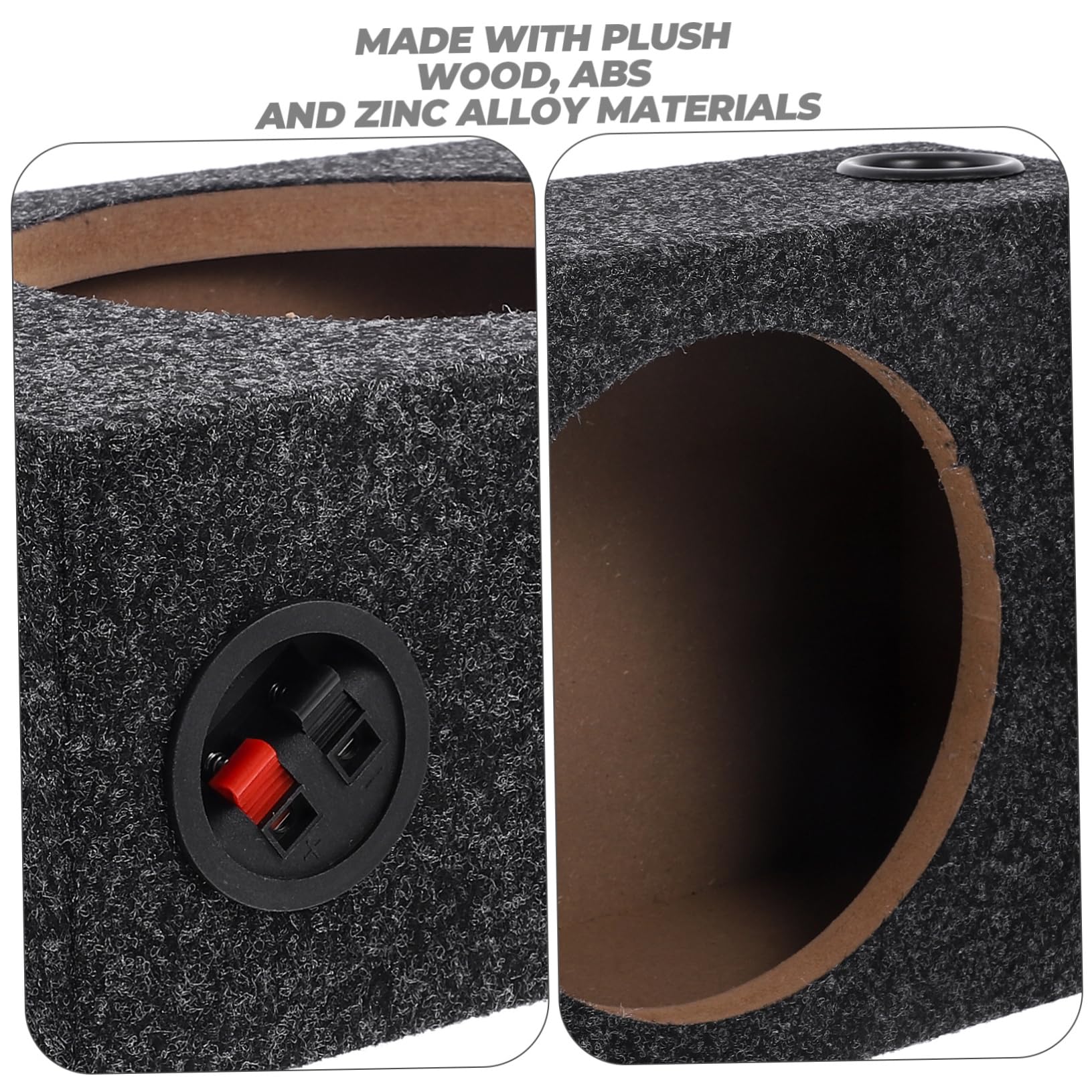 Caja De Subwoofer Sellada para Coche Enclosure De Madera para Altavoces Diseño Ligero para Mejora De Audio Automotriz Fácil Instalación DIY