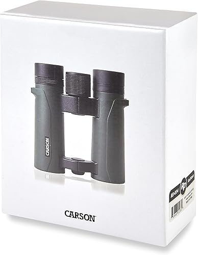 Miniatura 8 de Carson Prismáticos compactos de alta definición impermeables de puente abierto de 0.394 x 1.339in