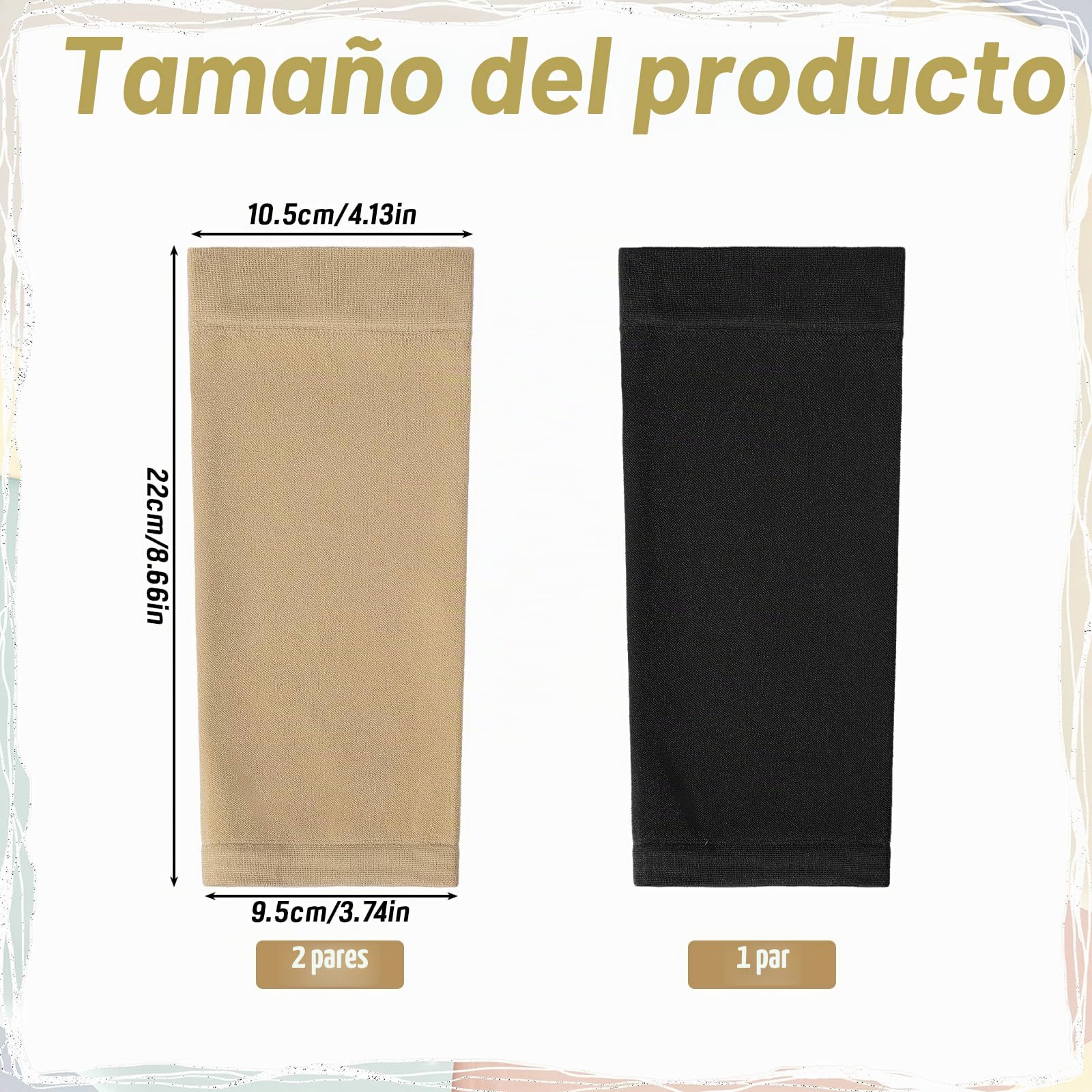 3 pares de cubiertas para tatuajes de antebrazo, mangas de tatuaje, cubiertas para tatuajes, para cubrir cicatrices y tatuajes como protección solar para hombres y mujeres
