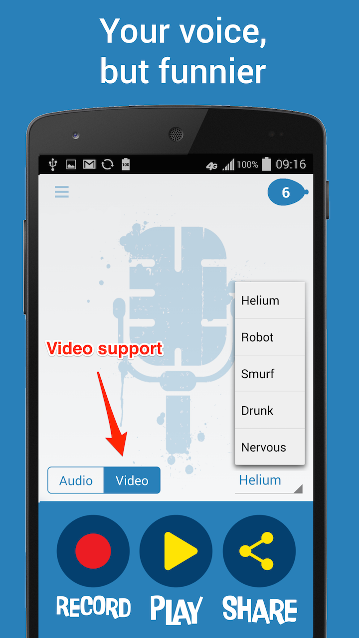 Helium Voice Changer + Video App on Amazon Appstore