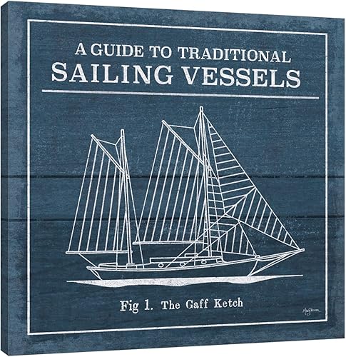 Miniatura 1 de Jaxson Rea Mary Urban - Lienzo envuelto en galería "Vintage Sailing Knots XI" (12 x 12 pulgadas)