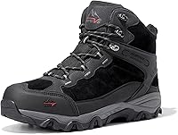 NORTIV8 Paladin Men's Waterproof Hiking Boots - Lightweight Mid Ankle Trekking Shoes for Wide Feet
