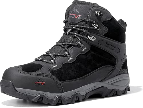 NORTIV 8 Men's Waterproof Hiking Boots Outdoor Mid Trekking Lightweight