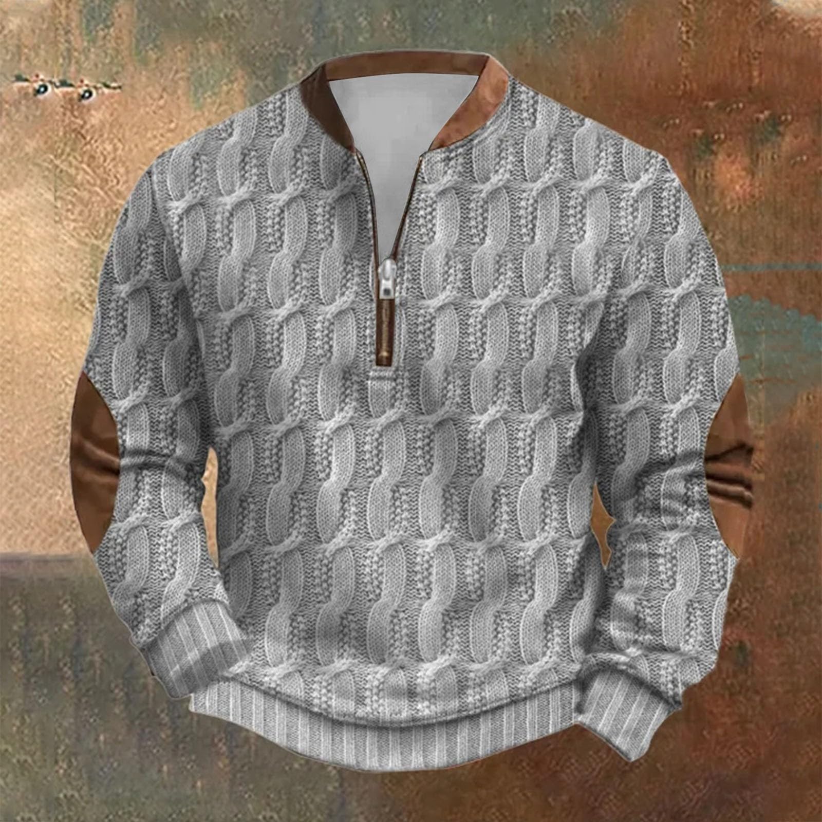Sweatshirt Heizpullover Weihnachtspullover Große Größen Weihnachtspulli Lustig Ohne Und Reißverschluss Langarmshirt Herren Sport Winterjacke Herren 4XL Übergröße Wintermantel Lang