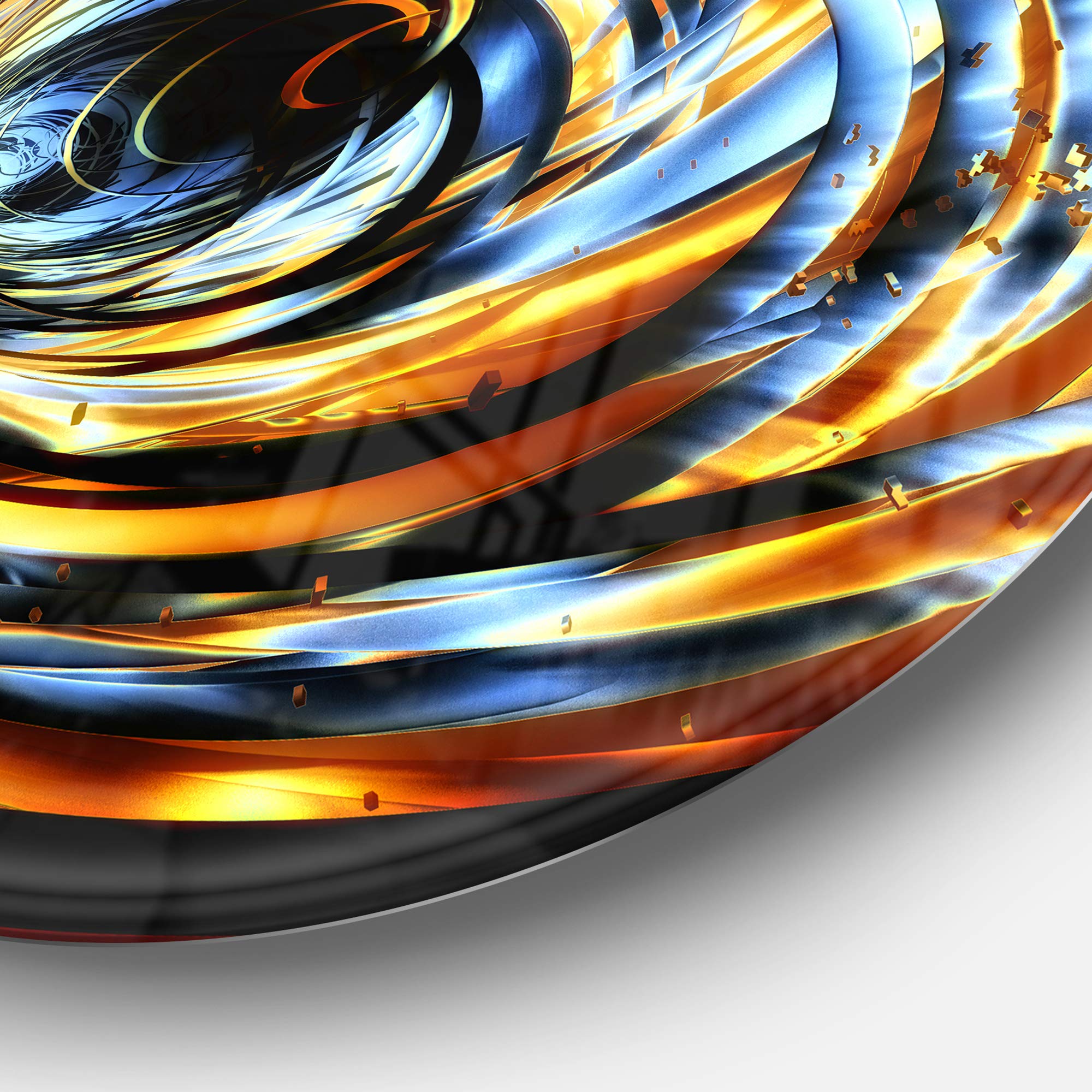 3Dアート Designart Mt9198-C11 Fractal 3D Whirlwind Stripes Abstract Art