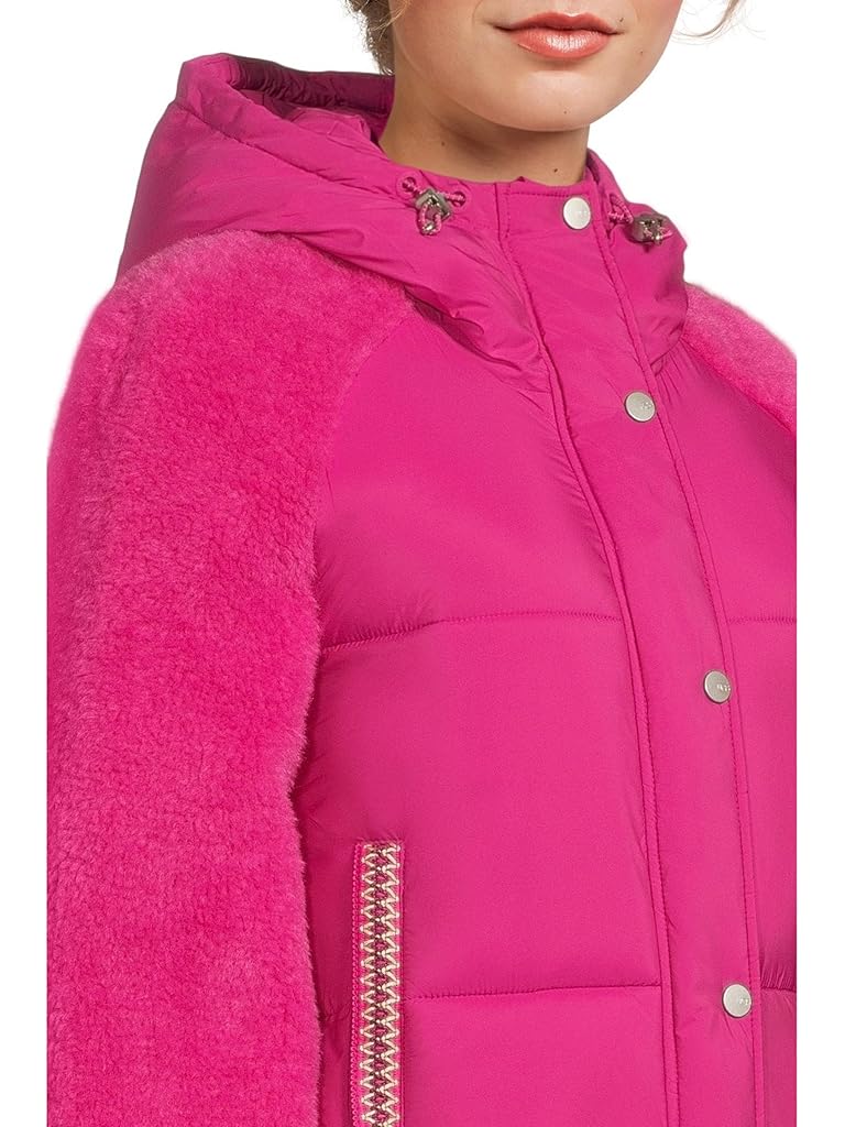 Pink UGG Mykah Uggbraid Puffer Jacket