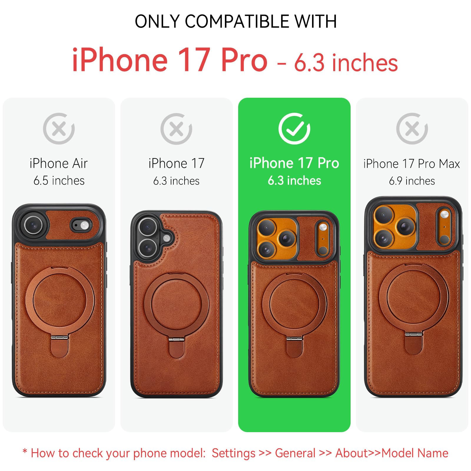 Amazon.com: CHEEWADA for iPhone 17 Pro Case with Stand Compatible