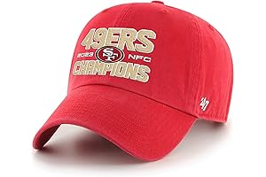 49ers Men's 2023 NFC Champions Clean Up Adjustable Hat