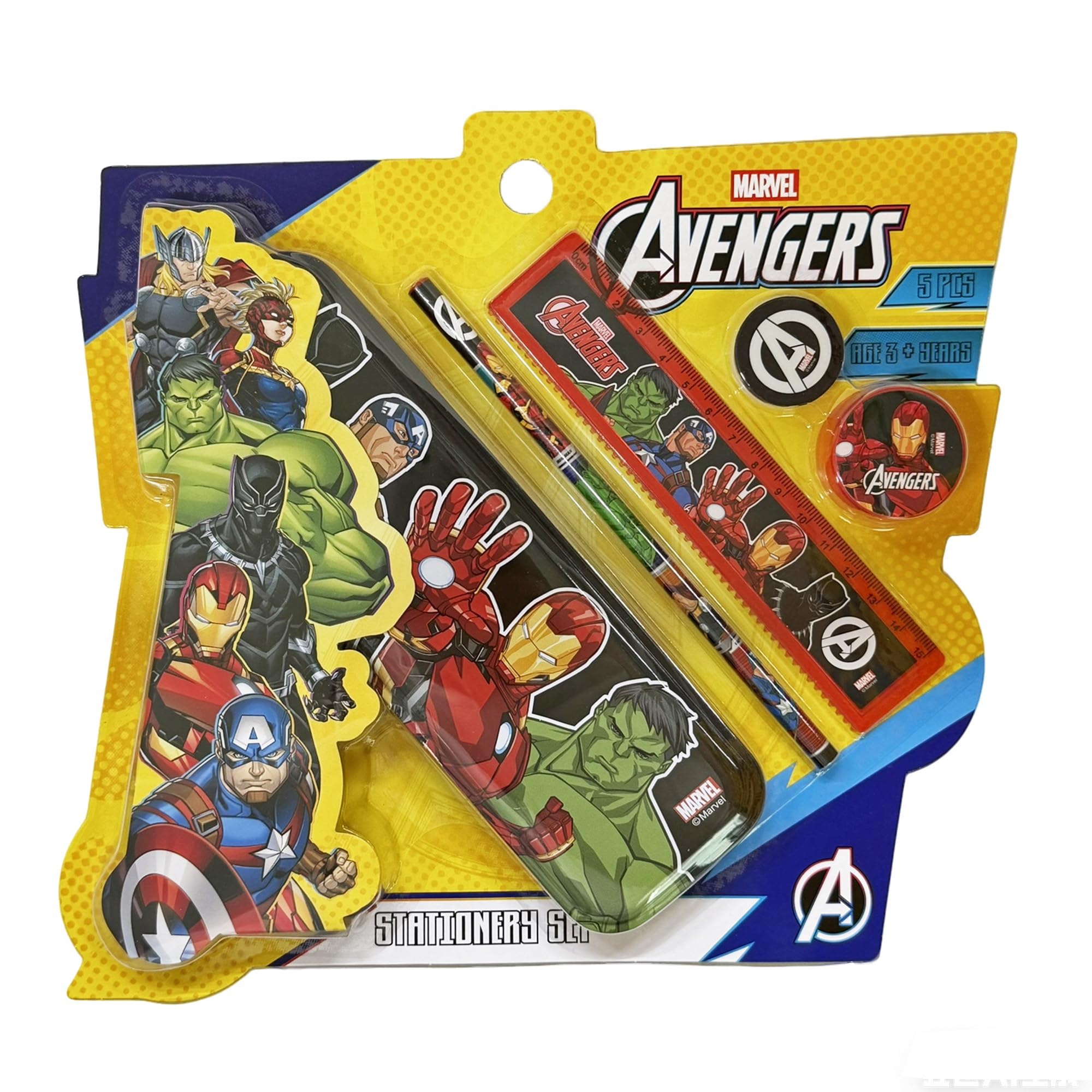 Avengers 5 pcs Stationery Set Ideal for Kids Students & Return Gift for Age of 3 Years+-image-40
