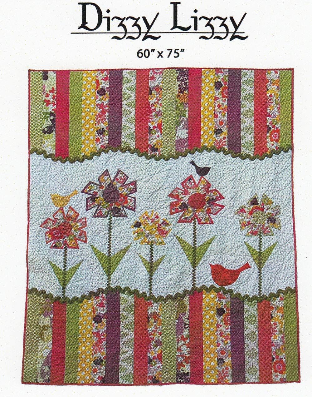 Dizzy Lizzy Quilt Pattern by Abbey Lane Quilts #171 60" x 75"
