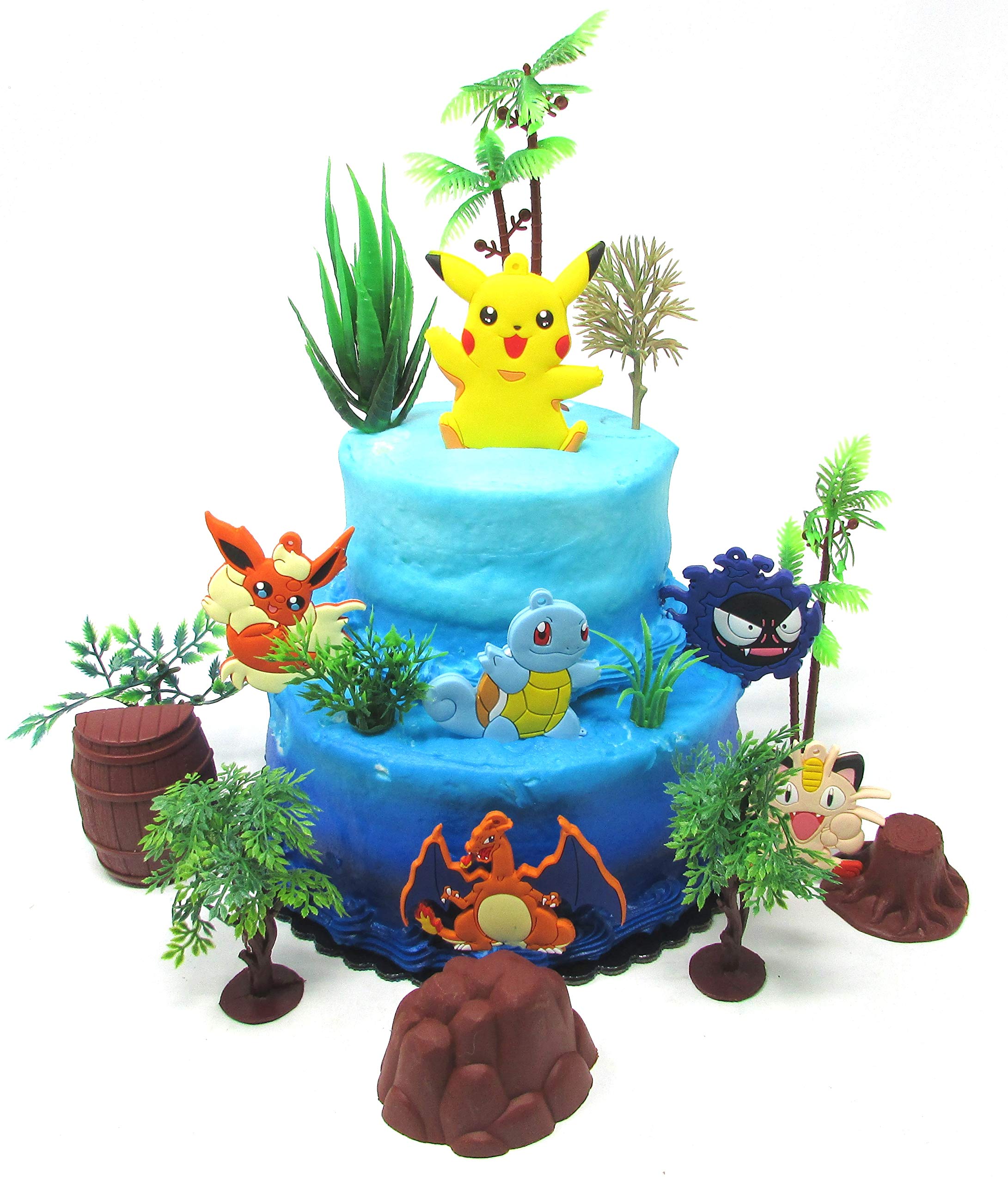 Pokemon Go Birthday Cake Topper Set Featuring Characters Poke Balls And Other Decorative Accessories Amazon Ae Grocery