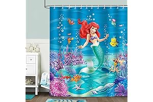Sparkling Ocean Paradise: The Little Mermaid Shower Curtain